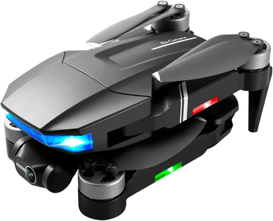 Msuiiixcccc GOD KF101 4K 8k HD Camera Gps 5G Wifi Anti-Shake 3- Dron Brushless Motor RC Quadcopter Toy Gifts (Color : 4K-GPS-Black-Bag-3B)